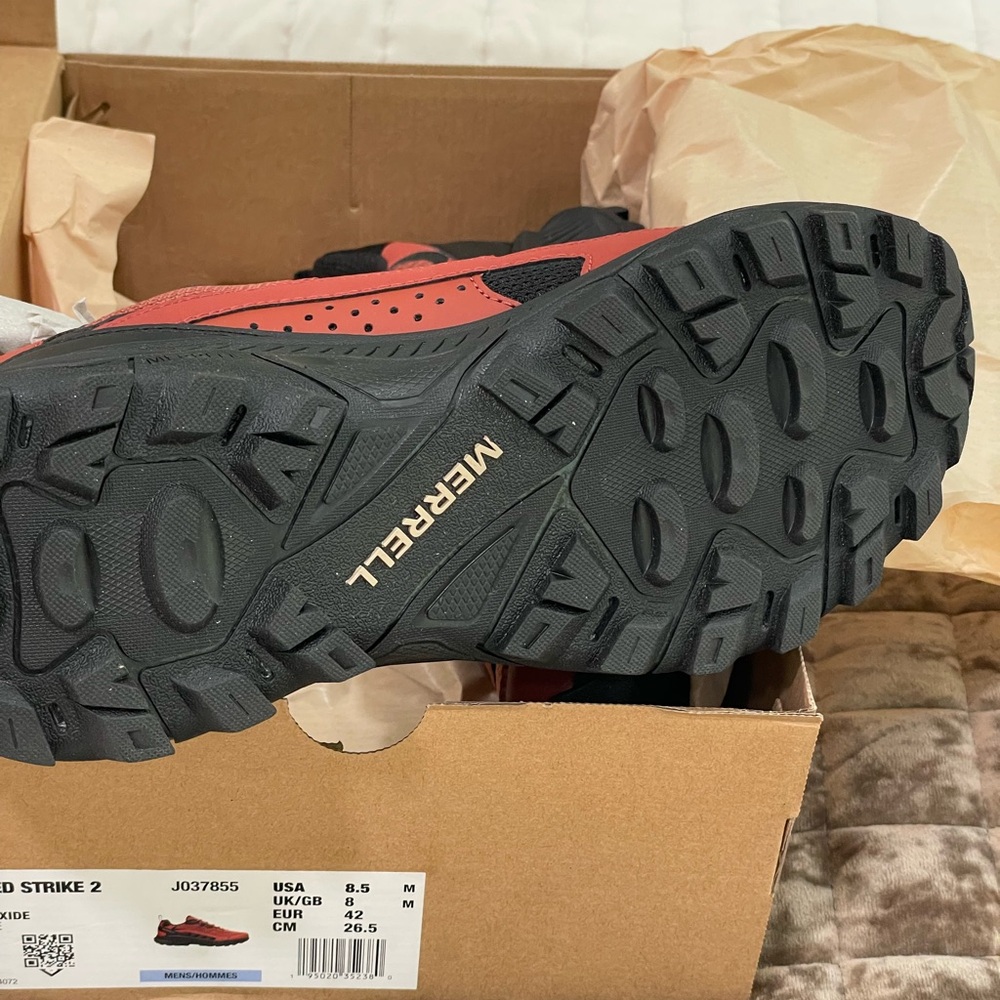 Merrell Speed Strike 2 Men’s Trail Sneakers Red Oxide Size 8.5 NWT - Picture 4 of 4